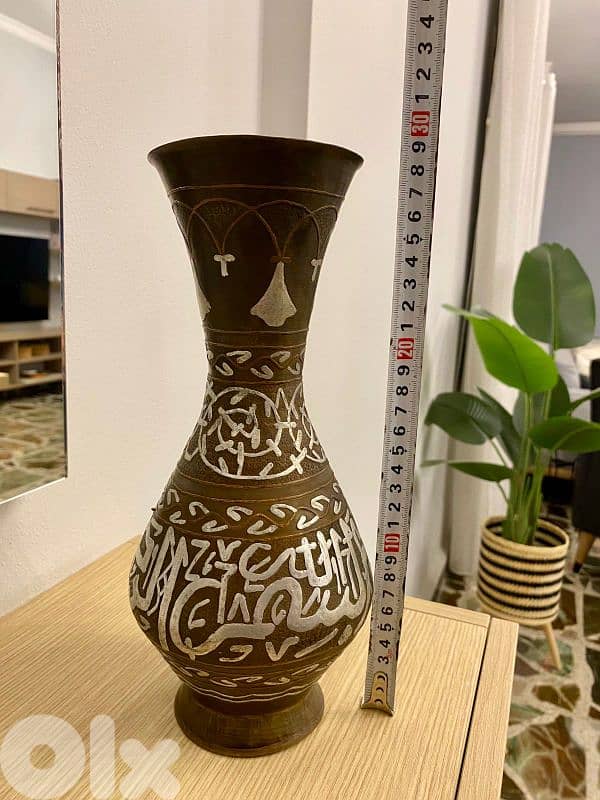 vase coper & silver 1