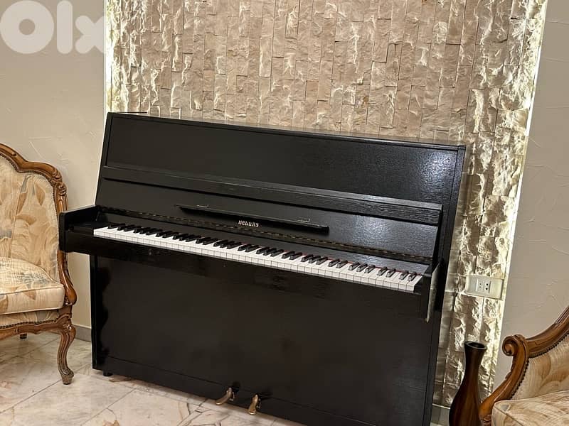 Hellas Upright Piano – Black, Excellent Condition 4