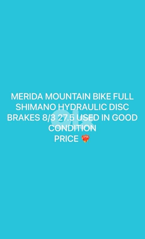 merida mountain bike 27.5 0