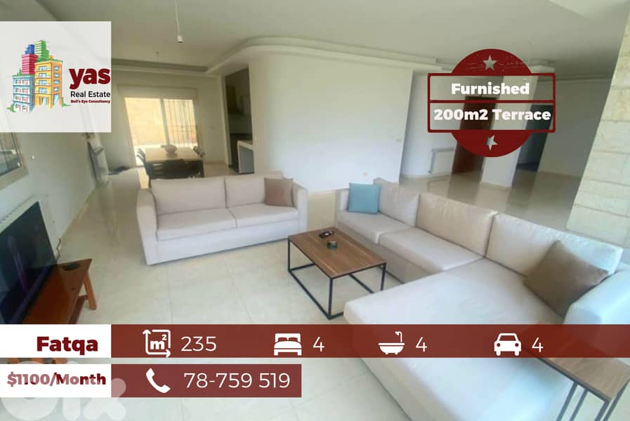 Fatqa 235m2 | 200m2 Terrace | Rent | Furnished | Mountain View | IV 0