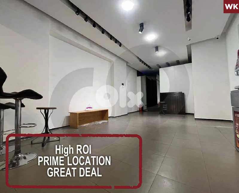 High ROI  PRIME LOCATION SHOP FOR SALE IN ACHRAFIEH REF#WK126106 0