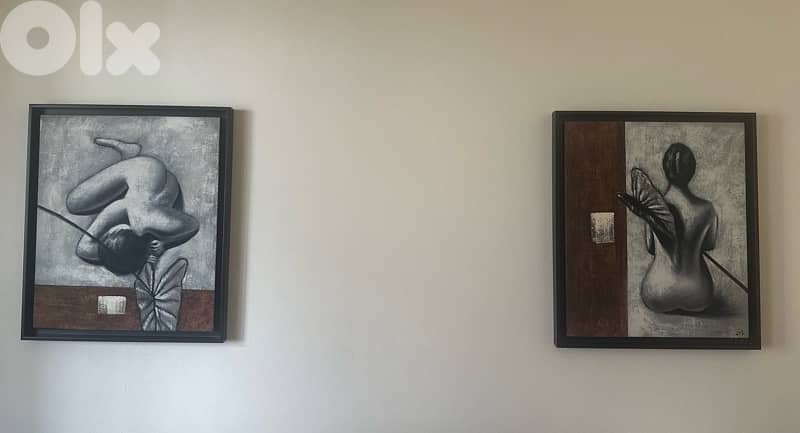 Set of Two Artworks – Figurative Paintings 0