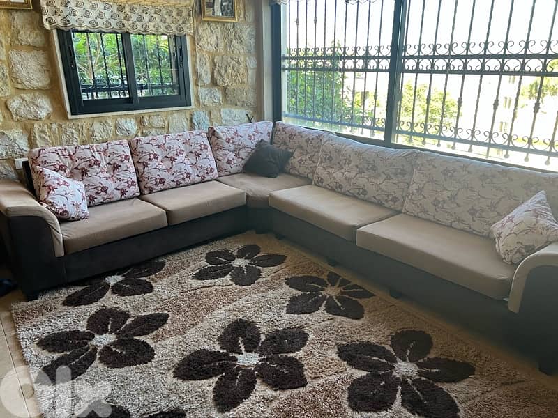 corner living room with center table 2