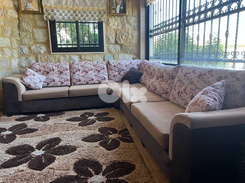 corner living room with center table 4