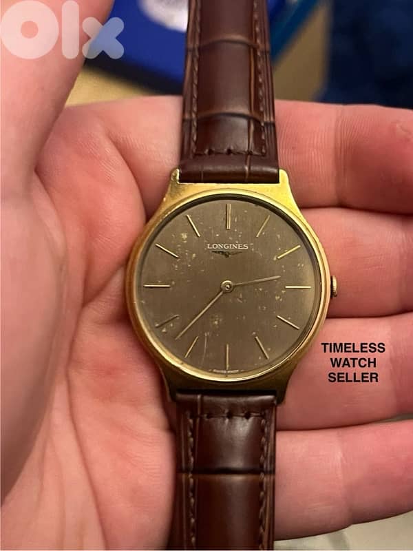 Longines manual wind rare brown dial 0