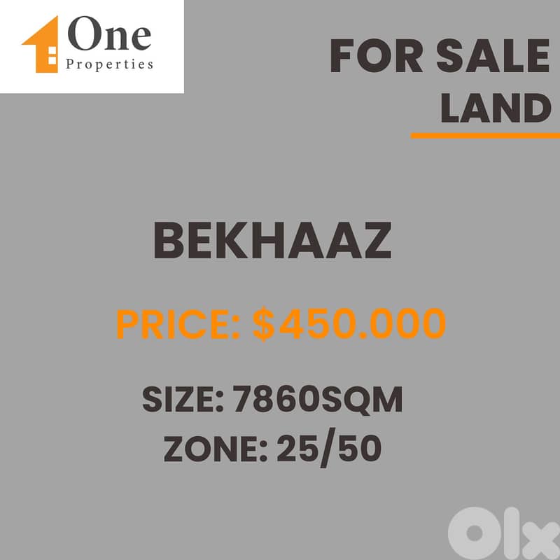 LAND FOR SALE IN BEKHAAZ 0