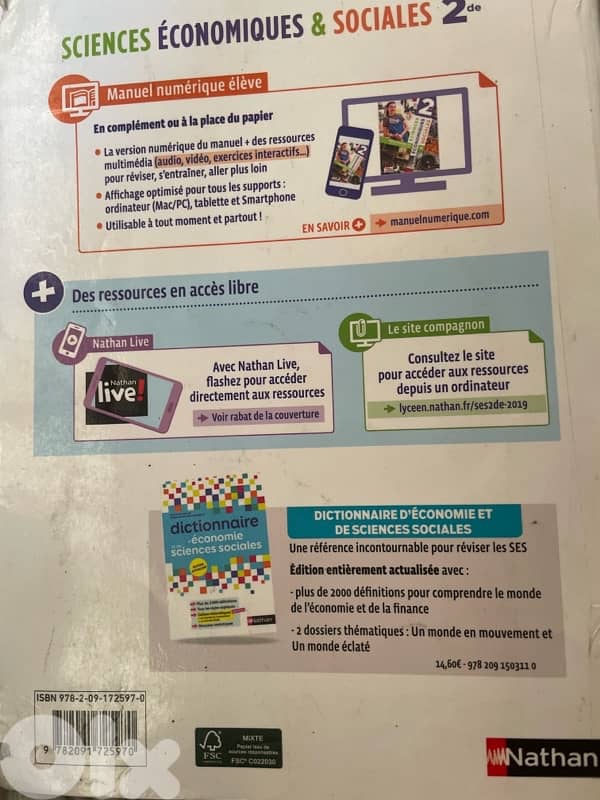 sciences économiques & sociales 2de 1