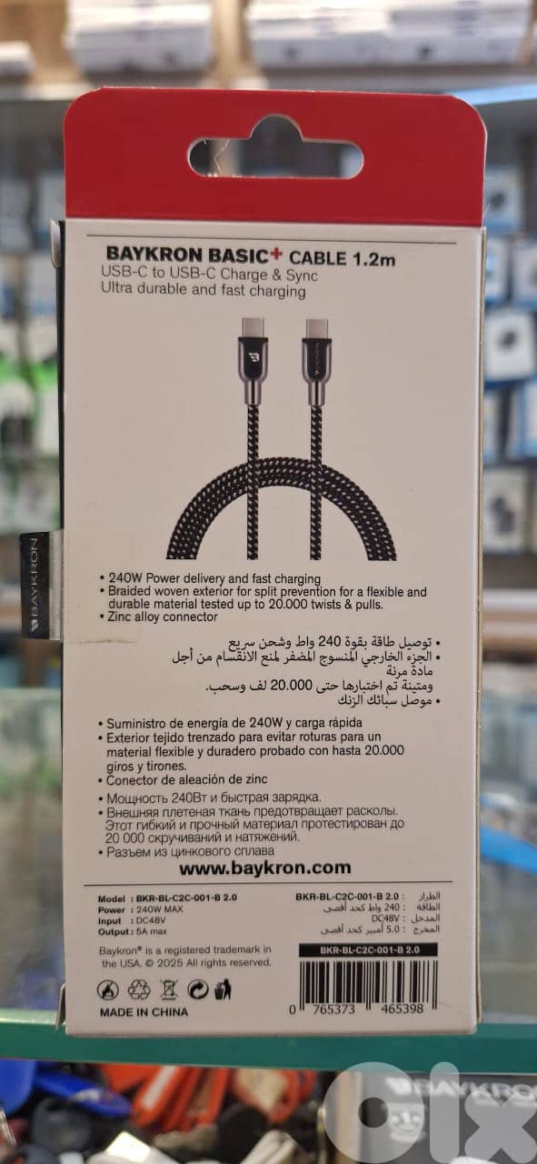BAYKRON BASIC EARPHONES USB-C WITH MICROPHONE 0