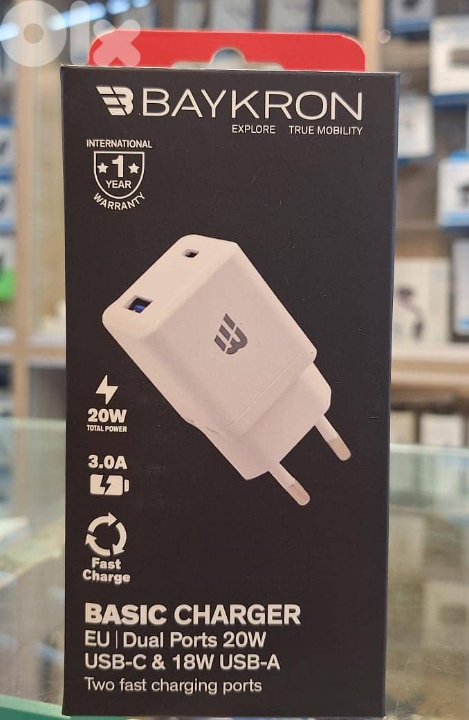 BAYKRON BASIC CABLE 1.2M USB-C TO LIGHTNING 20W 2.4A Original & Best o 0