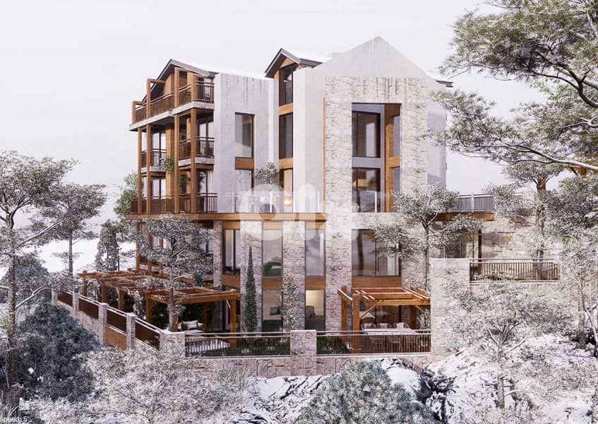 Chalet for sale in Faraya/ Under construction/ Terrace 1