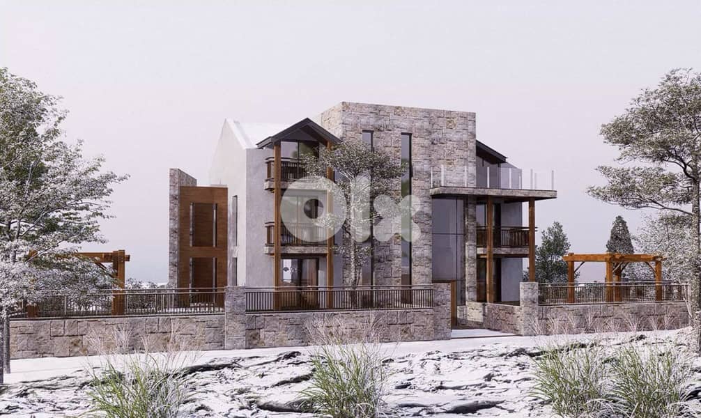 Chalet for sale in Faraya/ Under construction/ Terrace 5