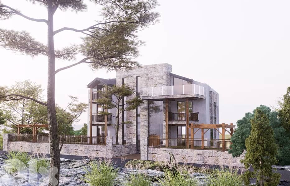 Chalet for sale in Faraya/ Under construction/ Terrace 3