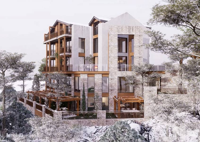 Chalet for sale in Faraya/ Under construction/ Terrace 6