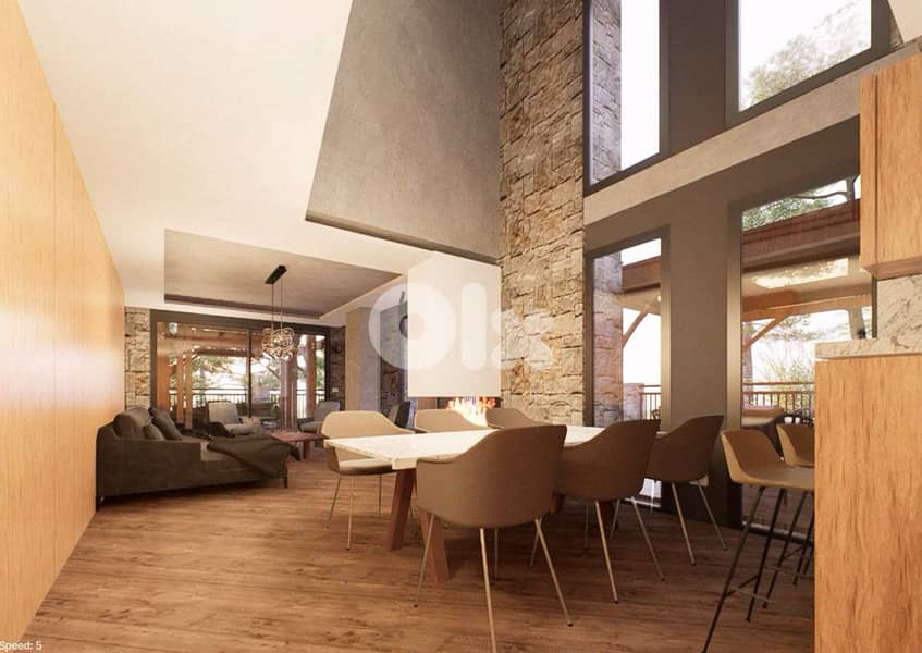 Chalet for sale in Faraya/ Under construction/ Terrace 7