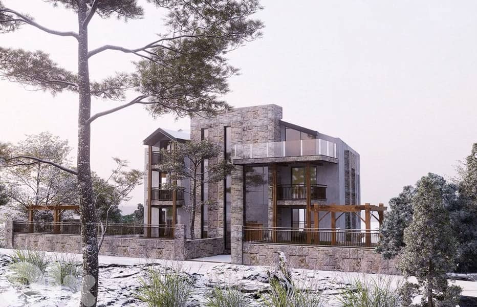 Chalet for sale in Faraya/ Under construction/ Terrace 3