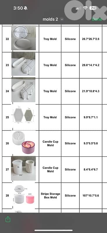 silicone concrete molds 4