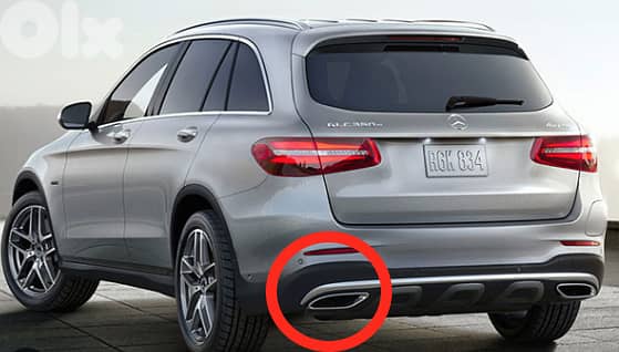 Mercedes Benz GLC 2016 Original Left Tail Pipe Ornament A0008850174 0