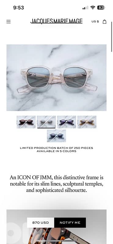 Jaques Marie Mage Sunglasses