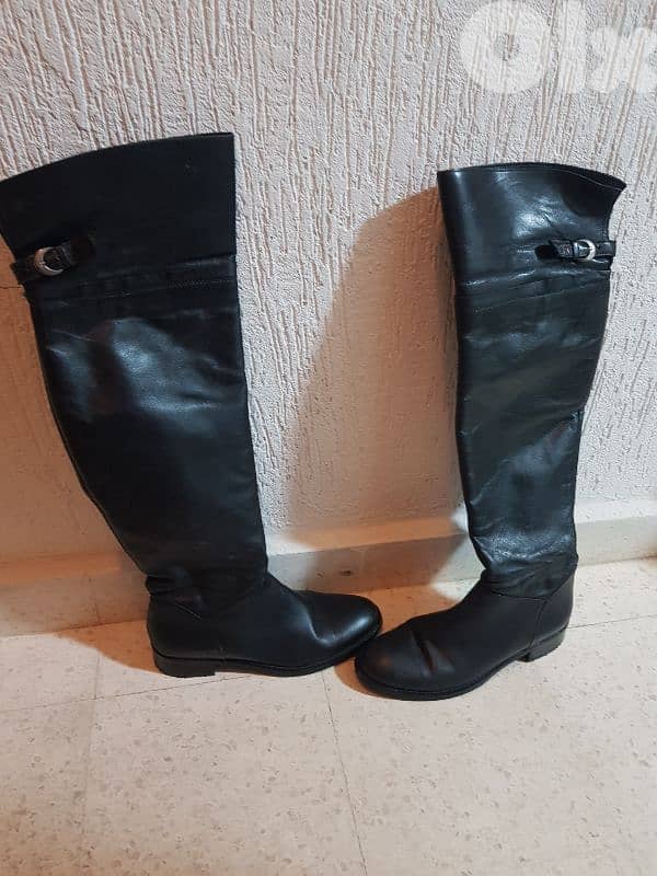 botine black new good leather size 39 1