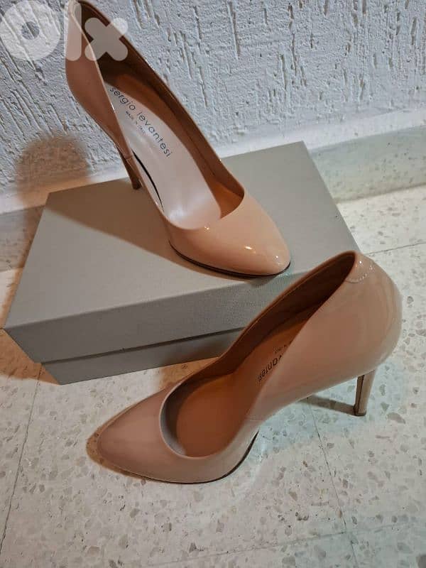 shoes carissima new not used size 39 nude 0