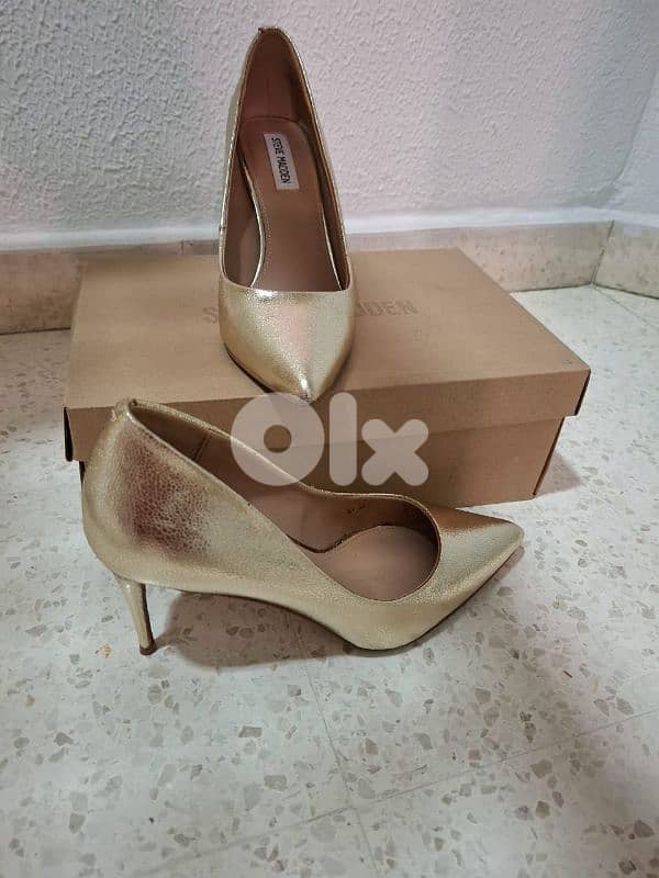 shoes gold stevemedden size 39 new 0