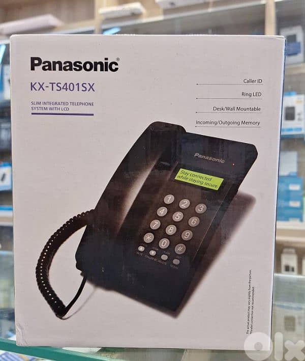 PANASONIC SLIM INTEGRATED TELEPHONE SYSTEM WITH LCD KX-TS401SX 0