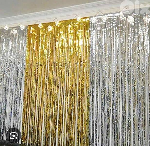 party foil curtain 3