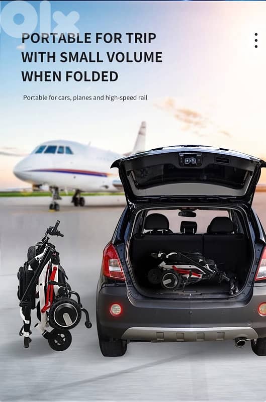 Lightweight Electric Wheelchair كرسي متحرك كهربائي خفيف الوزن 2