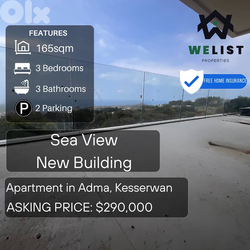 Apartment for sale in Adma شقة للبيع في ادما 0