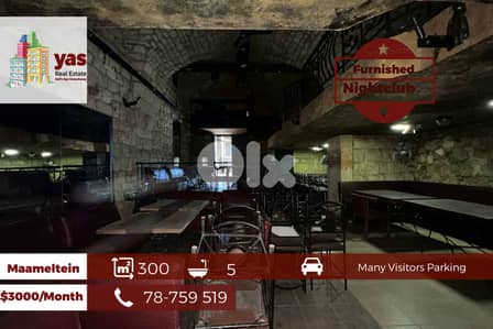 Maameltein 300m2 | Furnished Nightclub | Rent | Active Street | EH
