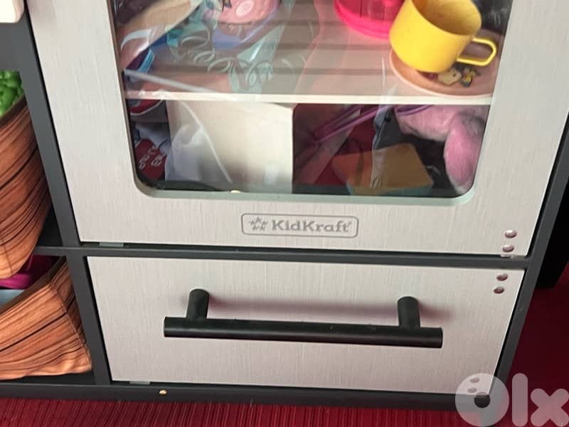 gray kitchen wood good quality like new 1