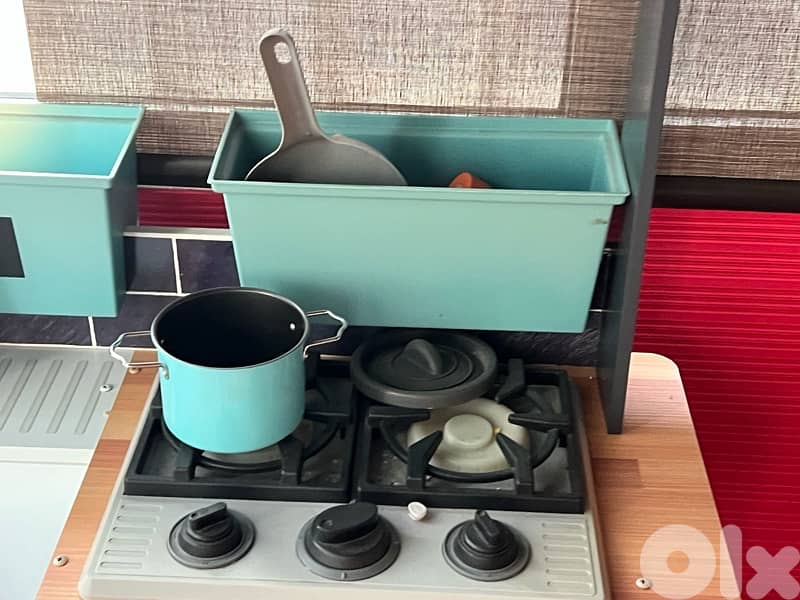 gray kitchen wood good quality like new 2