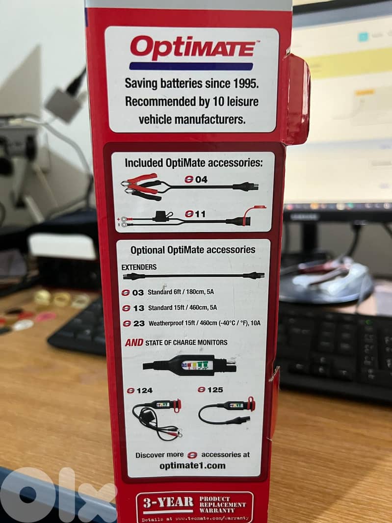 Optimate 6 Select Battery Charger and maintainer Saving  (TM-191) 2