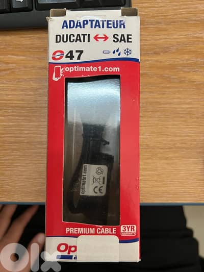 Optimate O47 Battery Charger Ducati SAE Converter Connection Lead
