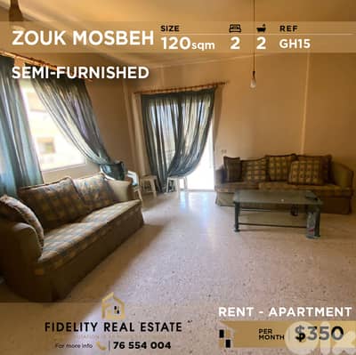 Apartment for rent in Zouk Mosbeh GH15 شقة للإيجار في زوق مصبح