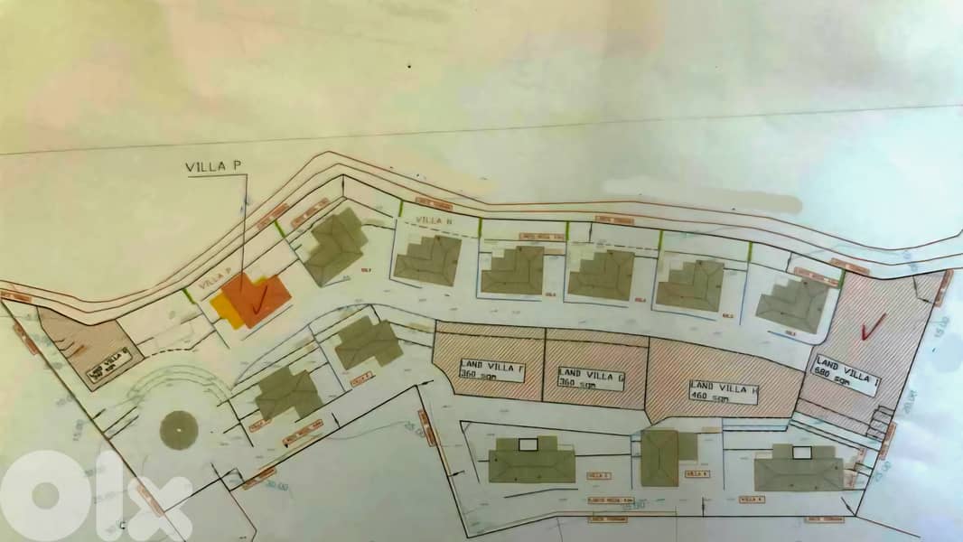 Land for sale in Awkar/ Subdivsion villas 1