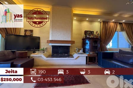 Jeita 190m2 | Fully Furnished | Excellent Condition | Impressive View