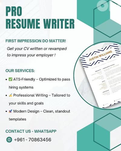 Professional Resume/CV writing