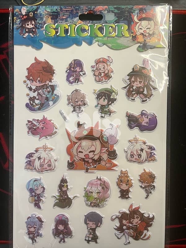 Genshin Impact stickers 3 D 0