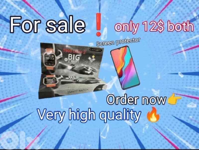 T900 Ultra 2 BIG smart watch!+ free cover phone (infinix, tecno) 0