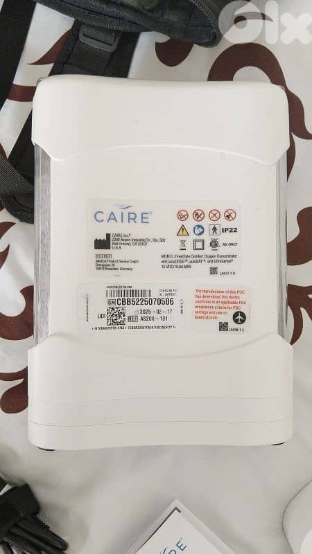 FreeStyle Comfort Portable Oxygen Concentrator – Excellent Condition 1