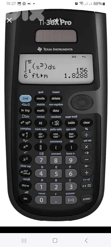 Calculator texas instuments TI-36X pro