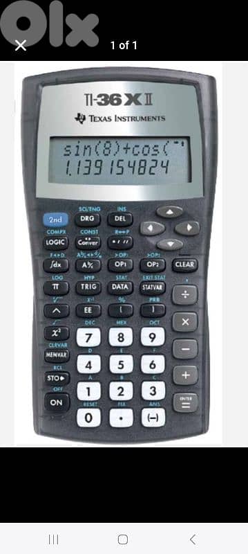 Calculator texas instuments TI-36X2 0