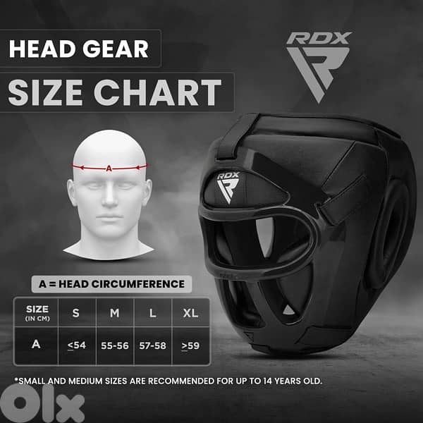 RDX Boxing Headgear Maya Hide Leather MMA Muay Thai, (S) 4