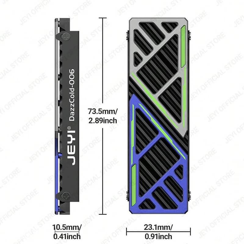 JEYI Dazzcold M. 2 SSD Heatsink 1