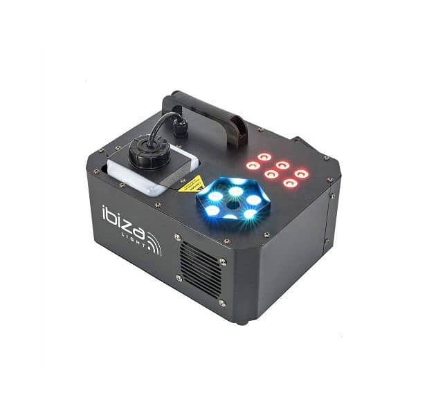 Ibiza - SPRAY-COLOR-1000-1000W fog machine with RGB LEDs 0