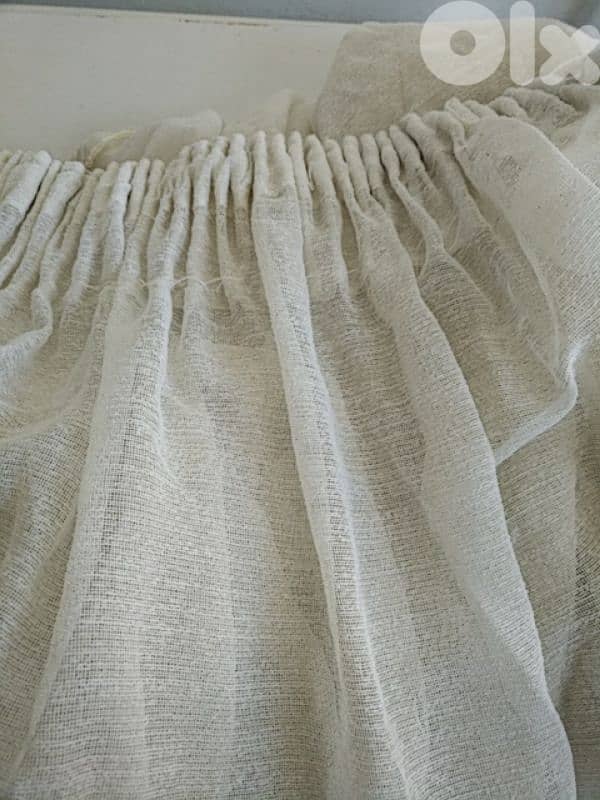 6 white curtains (Textile made in France) - Not Negotiable 0