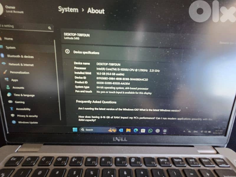 dell laptop 3