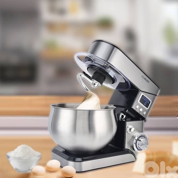 KB ELEMENTS STAINLESS STEEL STAND MIXER 5 Litersعجانة ٥ كيلو 0