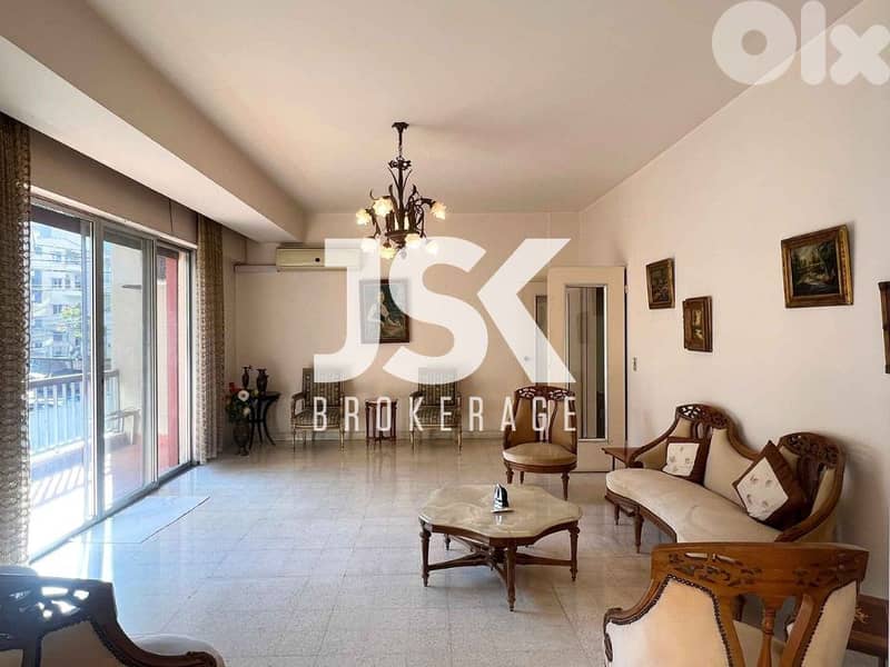 L19206 - Bright 4-Bedroom Apartment For Sale in Achrafieh, Sassine 0